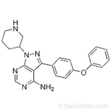 3- (4-phénoxyphényl) -1-pipéridin-3-yl-1H-pyrazolo [3,4-d] pyriMidin-4-ylaMine CAS 1022150-12-4